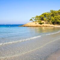 Beach in Porquerolles, French Riviera