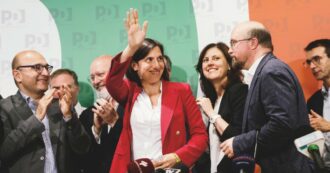 Copertina di Schlein porta il Pd al 24%. “Cresciuti più di tutti, noi siamo l’alternativa”