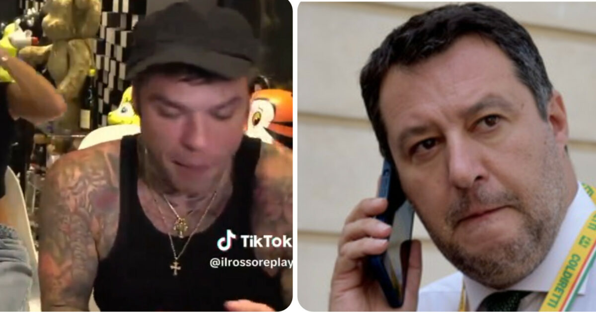 Fedez chiama Matteo Salvini in diretta e riattacca subito dopo il “pronto”, poi ride con gli amici. Ma l’assistente del rapper sbotta – Video