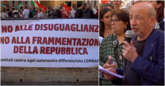 Copertina di Presidio contro l’autonomia differenziata in piazza Montecitorio. Pagliarulo (Anpi): “No allo stravolgimento della Costituzione”