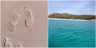 Copertina di Turista brasiliana sbarca sulla spiaggia rosa di Budelli e posta i video sui social. C’era il divieto assoluto, multata per 1.800 euro