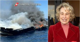 Copertina di Stefania Craxi e il marito Marco Bassetti salvati da un incendio in barca al largo dell’Isola d’Elba