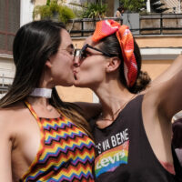 (foto Mauro Scrobogna /LaPresse)

Gay Pride prade in Rome, Saturday,  June 15 2024 (Photo by Mauro Scrobogna / LaPresse)