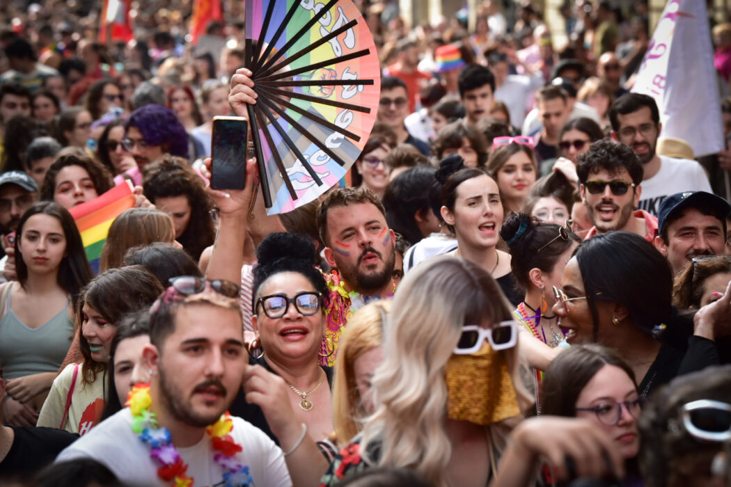 (foto Matteo Secci /LaPresse)

Gay Pride prade in Turin, Saturday,  June 15 2024 (Photo by Matteo Secci / LaPresse)