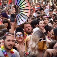 (foto Matteo Secci /LaPresse)

Gay Pride prade in Turin, Saturday,  June 15 2024 (Photo by Matteo Secci / LaPresse)