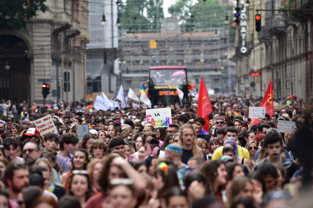  (foto Matteo Secci /LaPresse)

Gay Pride prade in Turin, Saturday,  June 15 2024 (Photo by Matteo Secci / LaPresse)