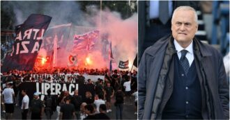 Copertina di “Libera la Lazio”: migliaia di ultrà biancocelesti in corteo contro il presidente Claudio Lotito
