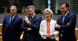 Copertina di Vertice notturno sulle nomine Ue, il Ppe chiede di dividere la guida del Consiglio con i Socialisti. Tajani: “L’Italia vuole una vicepresidenza”