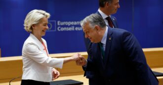 Copertina di Nomine Ue, per i leader l’accordo è vicino: “Ok a von der Leyen”. Tajani: “Francia e Germania isolano Meloni? Stop alla legge del perdente”