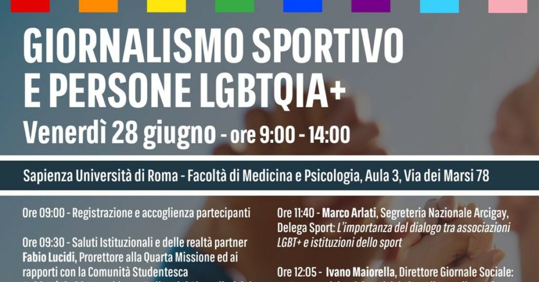 Giornalismo sportivo e persone Lgbtqia+: a Roma una giornata dedicata alla promozione di una informazione inclusiva