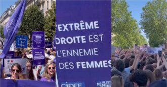 Copertina di “L’estrema destra è il nemico delle donne”. Associazioni femministe in corteo in tutta la Francia contro il partito di Marine Le Pen