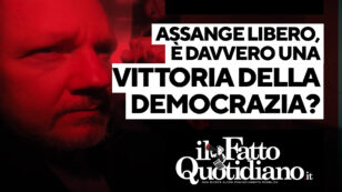 Copertina di Assange libero, è davvero una vittoria della democrazia? Segui la diretta con Peter Gomez, Stefania Maurizi e Gianni Rosini