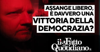 Copertina di Assange libero, è davvero una vittoria della democrazia? Segui la diretta con Peter Gomez, Stefania Maurizi e Gianni Rosini