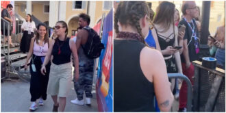 Copertina di “C’è una bambina, devo andare”: Emma sposta le transenne per abbracciare la piccola fan in prima fila a RDS Summer Festival per la sua beniamina