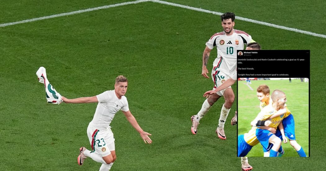 Euro 2024, l’Ungheria dei migliori amici: Szoboszlai e Csoboth festeggiano insieme il gol come quando erano bambini