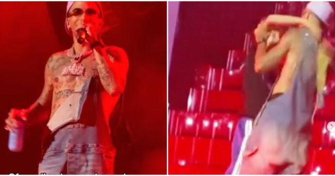 Copertina di Il ragazzino respinto sul palco da Sfera Ebbasta: “Ho sbagliato. Non sei tu quello cattivo”. Il rapper (dopo l’ondata di critiche) si scusa: “Ti contatto”