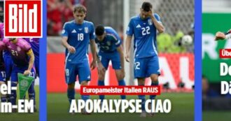 Copertina di “Apokalypse CIAO”: i giornali stranieri ‘festeggiano’ l’eliminazione dell’Italia da Euro 2024