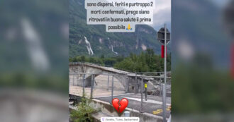 Copertina di Nubifragi in Svizzera, crolla il ponte di Visletto nel Canton Ticino a causa della furia dell’acqua