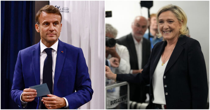 Elezioni Francia, la diretta – Rassemblement National al 33%, sinistra al 28 e il partito di Macron al 21. Boom dell’affluenza
