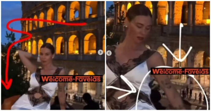 Copertina di Turista si mette in posa per una foto davanti al Colosseo e non si accorge del furto: una “mano lesta” le ruba così la borsetta – VIDEO