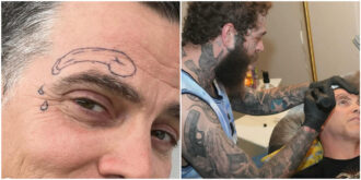 Copertina di Un pene d’artista tatuato in faccia: l’ultima follia della star di “Jackass” Steve-O per promuovere il nuovo tour