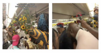 Copertina di Non ha soldi per il ricevimento di nozze che voleva la sua ragazza, ma la sorprende così: “La nostra festa in metropolitana” – Video