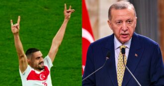 Copertina di Demiral squalificato per due giornate agli Europei: Erdogan accusa la Uefa. Così il saluto dei “Lupi Grigi” diventa un caso diplomatico