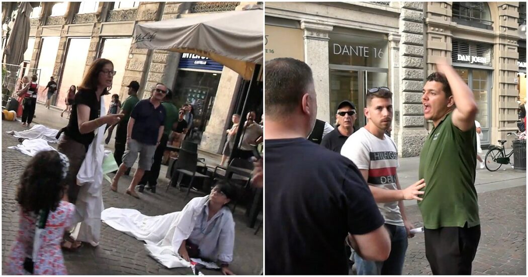 Flash mob per la Palestina a Milano, turisti scambiano petardi per spari e scappano in preda al panico. Caos e ristoratori infuriati