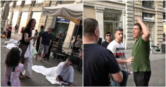 Copertina di Flash mob per la Palestina a Milano, turisti scambiano petardi per spari e scappano in preda al panico. Caos e ristoratori infuriati