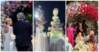 Copertina di Il matrimonio di Simona Ventura e Giovanni Terzi a Rimini: “Mi hai portato fuori dalle sabbie mobili”. Dai look agli ospiti vip, ecco tutti i dettagli