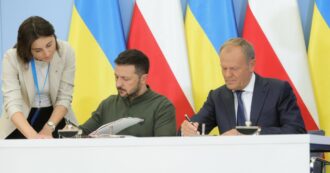 Copertina di Accordo tra Tusk e Zelensky: “La Polonia potrà abbattere missili e droni russi nello spazio aereo ucraino”