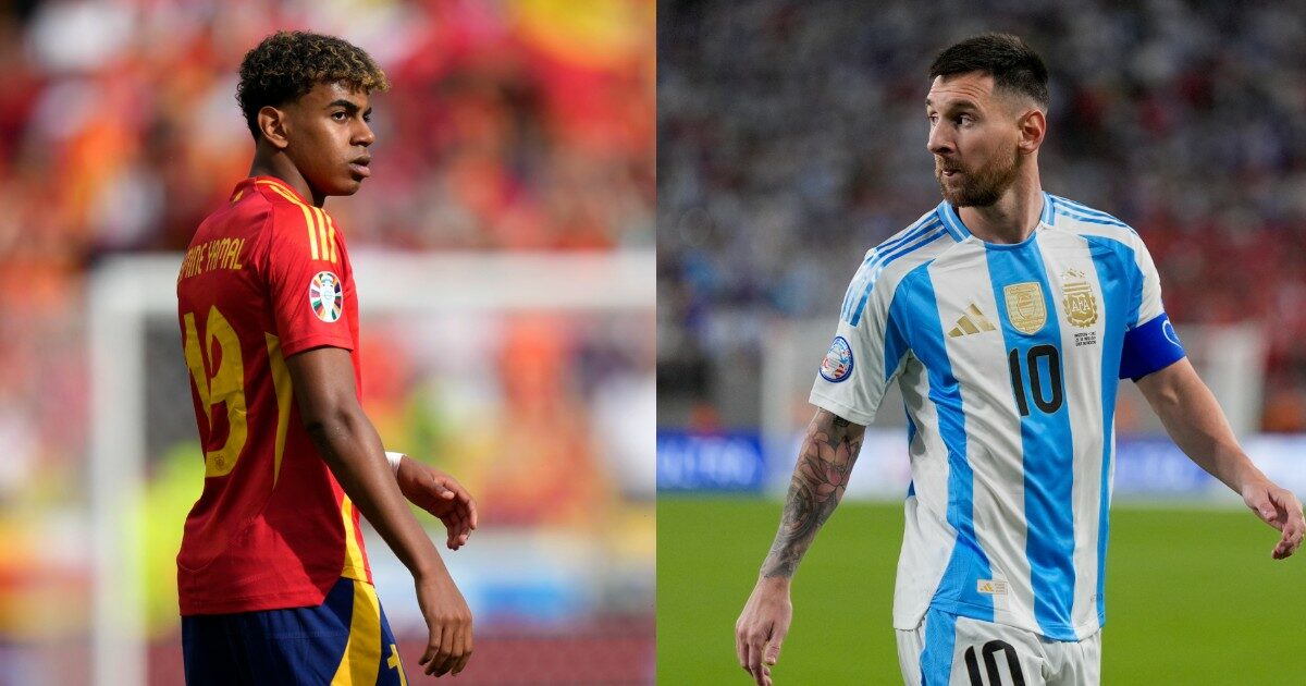 Messi che battezza Yamal | lo scatto profetico nel calendario Unicef