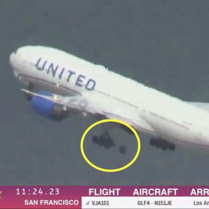 Nuovo incidente per un Boeing: aereo perde una ruota durante il decollo, lo pneumatico ruota lungo la pista – VIDEO