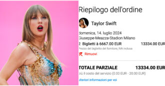 Copertina di Fan di Taylor Swift sotto attacco di bagarini e siti pirata: fino a 13mila euro per un biglietto del concerto allo stadio San Siro di Milano