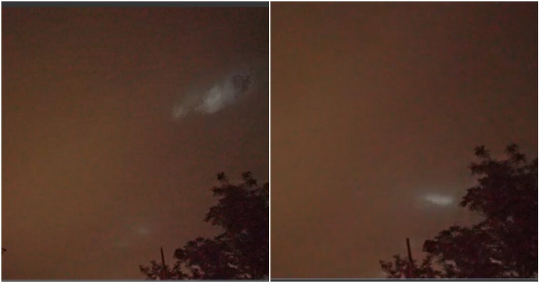 Ufo, cosa c’è dietro “la misteriosa danza notturna delle luci sulle nuvole”? Lo strano avvistamento di un fotografo: “Era una zona buia, è durata un paio d’ore”