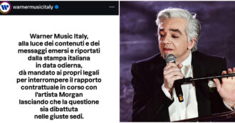 Copertina di Bufera su Morgan accusato di stalking e diffamazione: Warner Music Italia interrompe il contratto. La Rai smentisce l’artista: “Nessuna firma”
