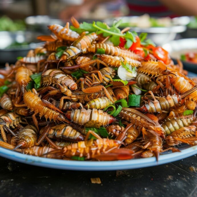 Grilli croccanti, vermi della farina tostati e larve di scarabeo rinoceronte: ecco le 16 specie di insetti che si potranno mangiare a Singapore