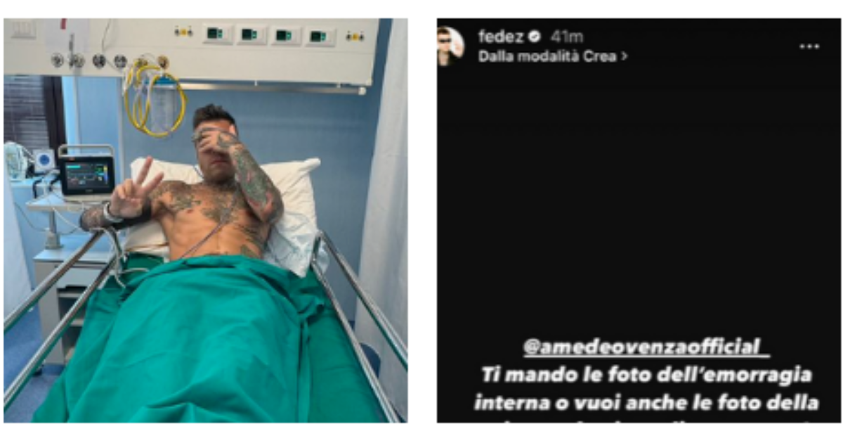 “Gli farei vedere la gente in ospedale che lotta per davvero”, Fedez s’infuria e risponde al commento: “Ti mando le foto della mia m**** piena di sangue così dai un senso alla tua vita? Ratto”