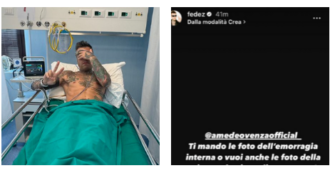 Copertina di “Gli farei vedere la gente in ospedale che lotta per davvero”, Fedez s’infuria e risponde al commento: “Ti mando le foto della mia m**** piena di sangue così dai un senso alla tua vita? Ratto”