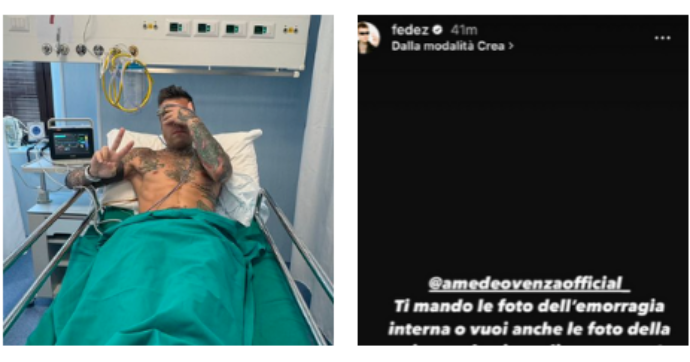 Copertina di “Gli farei vedere la gente in ospedale che lotta per davvero”, Fedez s’infuria e risponde al commento: “Ti mando le foto della mia m**** piena di sangue così dai un senso alla tua vita? Ratto”