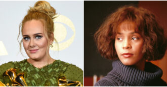 Copertina di “Non ho voglia di incidere album, voglio dedicarmi ad altri progetti creativi”: Adele come Whitney Houston naviga verso il cinema? Sì, ha le carte in regola