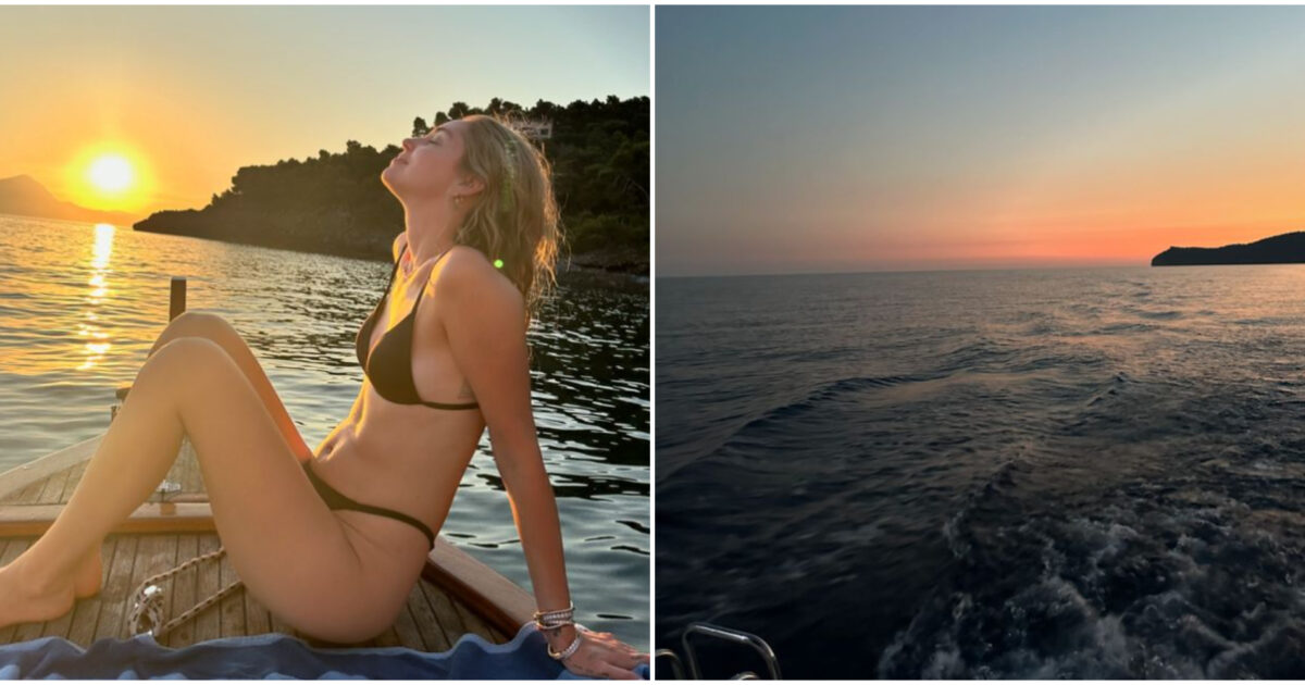 Una coppia invita Chiara Ferragni per un brindisi in barca: “Mangiavano al tramonto e mi hanno accolta per brindare alla vita”