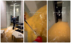 Copertina di Drake, la casa del rapper sommersa dall’acqua dopo l’alluvione: ecco il video