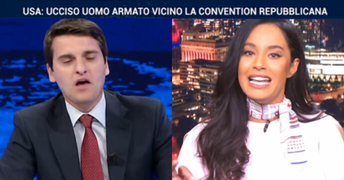 Copertina di Lite Giubilei-Jebreal a La7. “Lei non ha condannato l’attentato a Trump”. “Non accetto prediche da chi normalizza la violenza politica”