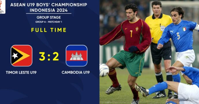 Coppa d’Asia U19, il Timor Est batte la Cambogia: gol di Luis Figo e Vabio Canavaro
