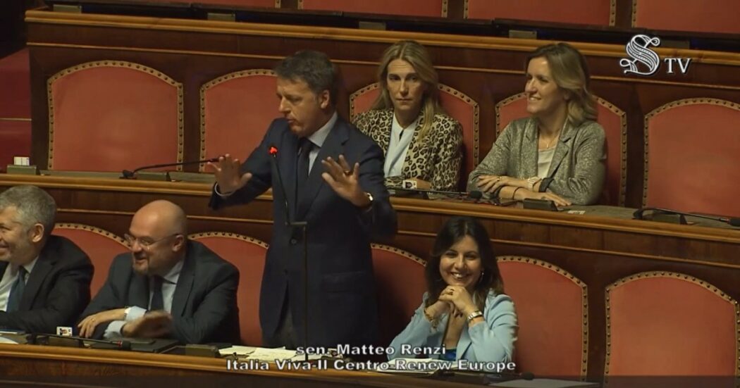 Renzi interrotto dal brusio in Aula, l’ex premier accusa Lotito: “Impossibile portarlo alla buona educazione”. Ma non era lui a parlare