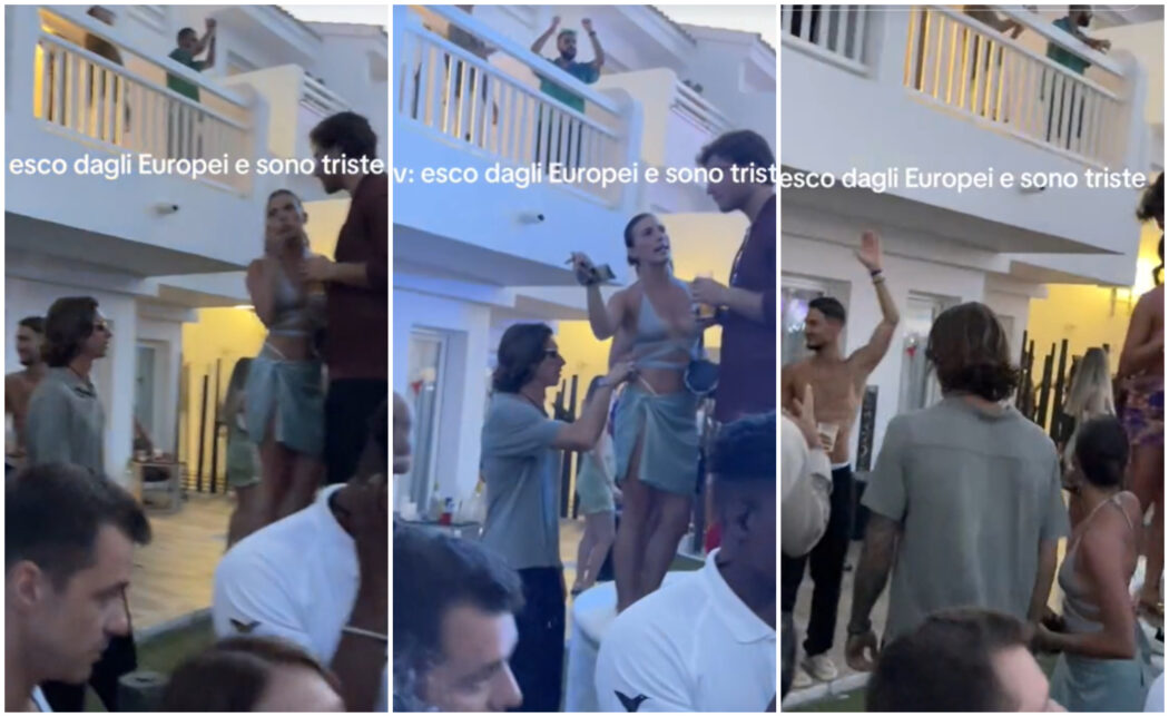 Riccardo Calafiori scherza con una ragazza a un party e i social non perdonano: “Non è la sua fidanzata” – VIDEO
