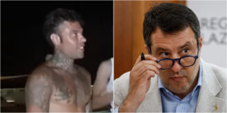 Copertina di “Salvini è il ministro che ci meritiamo. Io in politica? Forse a cinquant’anni come Berlusconi. A Sanremo ci tornerei”. Fedez scatenato dalla Sardegna