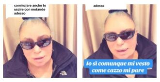 Copertina di “Io mi vesto come caz** mi pare. E voi donne, a 60, 70 anni… Mettete la minigonna più corta che avete, come me”: la risposta all’hater di Loredana Berté