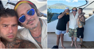 Copertina di Fedez e Johnny Depp insieme in barca in Costa Azzurra: la coppia che non ti aspetti